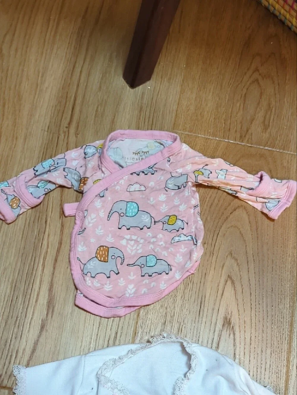 Little Sleepies Pink Elephant Print Pajama Top